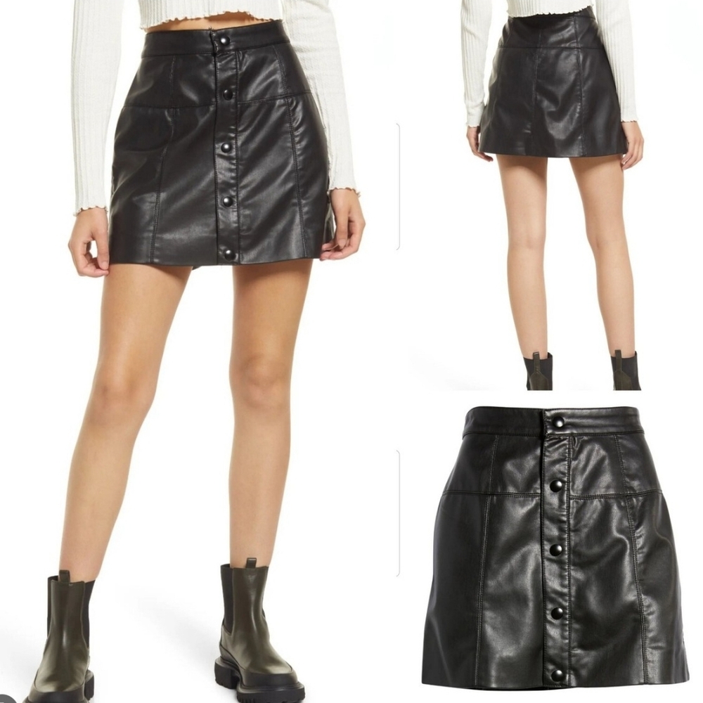 Free People Maisie Vegan Mini Skirt